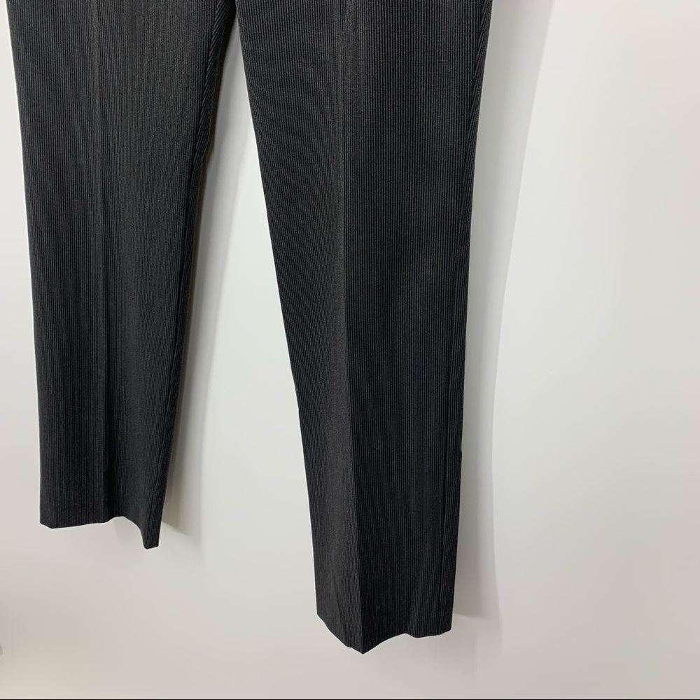 Worthington Modern Fit Pinstripe Charcoal Straight Leg Career Dress Pants Nwt 10 - Picture 5 of 16